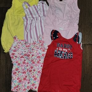 5x 6-9m Baby Rompers
